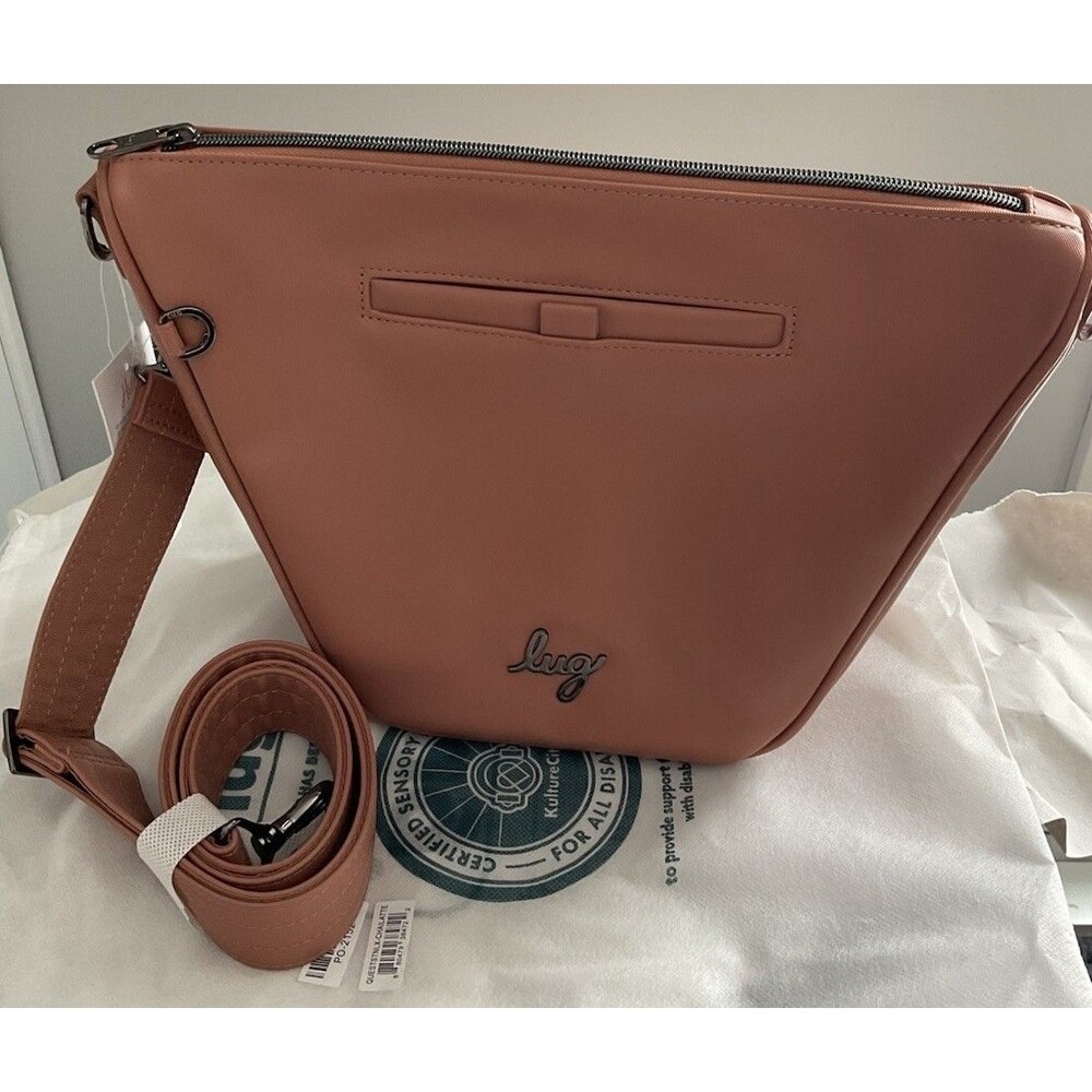 NWT Lug Quest Satin Luxe Shoulder/Crossbody Bag Chai Latte